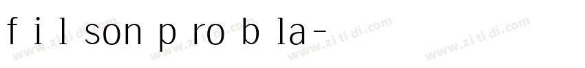 f i l son p ro b la字体转换